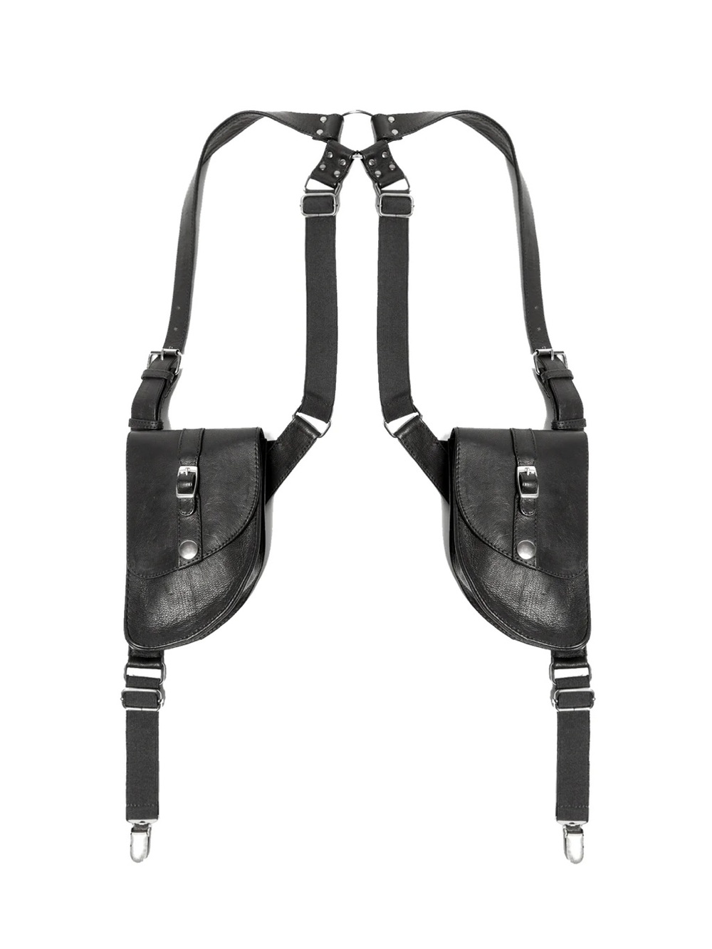 Jonny Cota Black Dual Holster Crossbody Harness Bag - Men